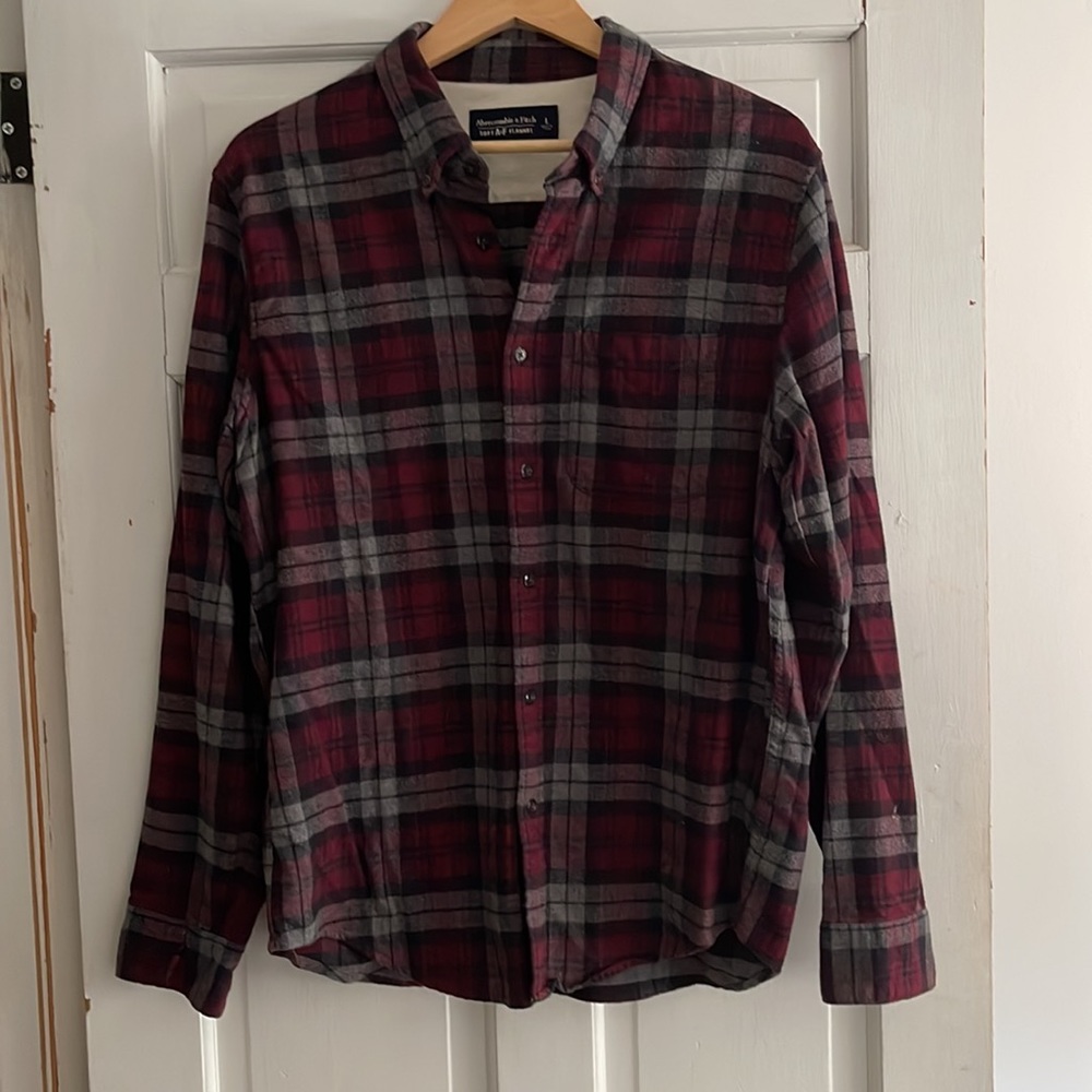 Abercrombie & Fitch long sleeve flannel Large